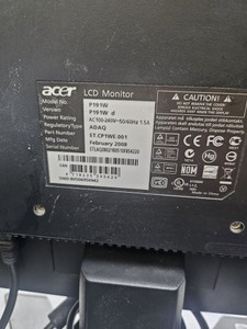 Б/в Монітор Acer p191w 01-200960573