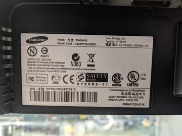 Б/в Монітор Samsung 2043nwx 01-200904793