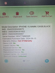 Б/в Мобільний телефон Apple iphone 15 128gb esim 01-200983807