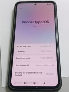 Б/в Мобільний телефон Xiaomi redmi note 14 8/256gb 01-200996137