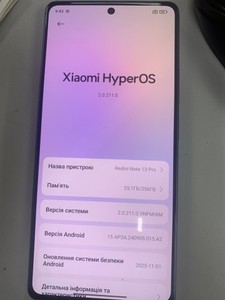 Б/у Мобільний телефон Xiaomi redmi note 13 pro 4g 8/256gb 01-201027897