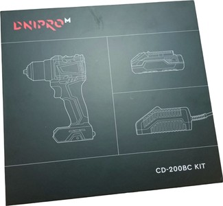 Б/в Шурупокрут Dnipro-M cd-200bc kit 1акб 2ah зп 01-201041787