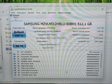 Б/в Ноутбук Hp 15/ryzen 5 5500u ddr4/16gb ddr4/hdd *відсутній/ssd 512 gb/*інтегрована 01-201127739