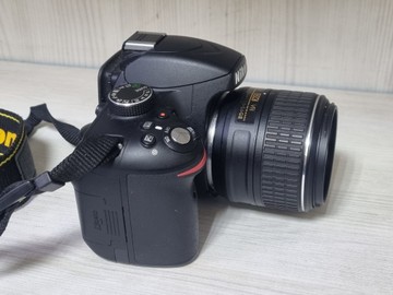 Б/в Фотоапарат Nikon d3200 + nikon dx vr af-s nikkor 18-55mm 1:3.5-5.6g 01-201131123