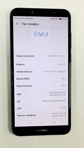 Б/в Мобільний телефон Huawei y6 2018 2/16gb 01-201179733