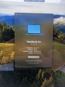 Б/в Ноутбук Apple macbook air 13.6/ m2 / ram 16gb/ ssd 256gb/ gpu 8 core 01-200765308