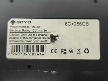 Б/в Міні пк Soyo m4air intel n95 1,7 ghz/озу 8 gb/ssd 256 gb/відео інтегроване 01-200858658