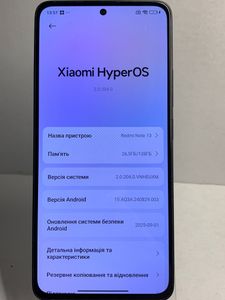 Б/в Мобільний телефон Xiaomi redmi note 13 pro 4g 6/128gb 01-200828222