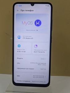 Б/в Мобільний телефон Zte blade a35 4/64gb 01-200884490