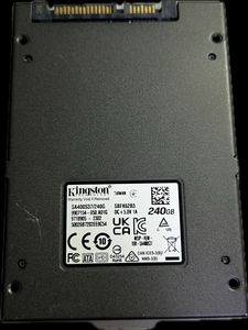 Б/в Ssd накопичувач Kingston a400 240 gb 01-200909230