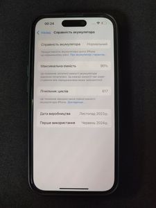 Б/в Мобільний телефон Apple iphone 15 128gb 01-200914293