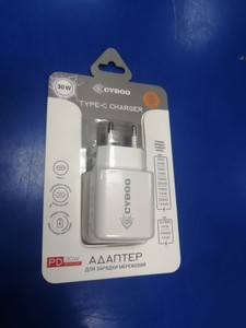 Б/в Мережевий зарядний пристрій Cyboo 103119 type-с 30 вт 01-201007890