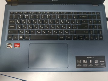 Б/в Ноутбук Acer 15/ryzen 5 7520u ddr5/16gb ddr5/hdd *відсутній/ssd 240 gb/*інтегрована 01-201048254
