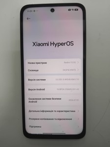 Б/в Мобільний телефон Xiaomi redmi 15 5g 8/256gb 01-201101125