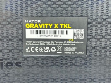 Б/в Клавіатура Hator gravity x tkl us layout 01-201127254