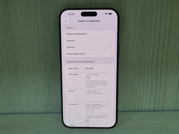 Б/в Мобільний телефон Apple iphone 16 pro max 1tb 01-201147353