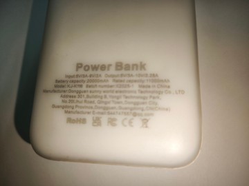 Б/в Повербанк Power Bank kj-k116 20000mah 22.5w 01-201147202