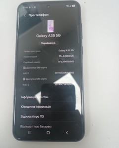 Б/в Мобільний телефон Samsung galaxy a35 5g 6/128gb 01-201170184