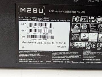 01-200743756: Gigabyte m28u
