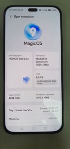 Б/в Мобільний телефон Honor 400 lite 8/256gb 01-200855884