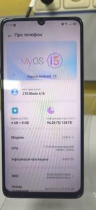 Б/в Мобільний телефон Zte blade a76 4/128gb 01-200896002