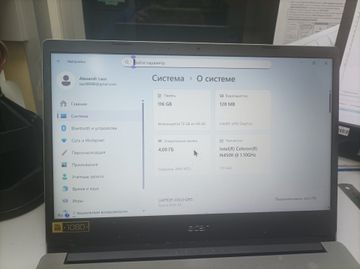Б/в Ноутбук Acer 14/celeron n4500 ddr4/4gb ddr4/ssd 128 gb/*інтегрована 01-200897401