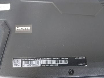 Б/в Ноутбук Msi 15/core i7-11800h ddr4/16gb ddr4/ssd 1000 gb/geforce rtx3060 6gb 01-200904125