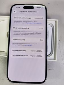 Б/в Мобільний телефон Apple iphone 15 256gb 01-200912136