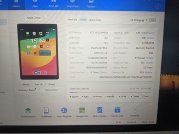 Б/в Планшет Apple ipad 6 gen 2018 128gb wi-fi + lte 01-200905538