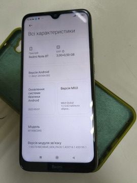 Б/у Мобільний телефон Xiaomi redmi note 8t 3/32gb 01-200937919