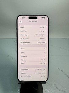 Б/в Мобільний телефон Apple iphone 15 pro max 256gb 01-200954429
