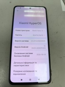 Б/в Мобільний телефон Xiaomi redmi note 13 5g 8/256gb 01-201126755