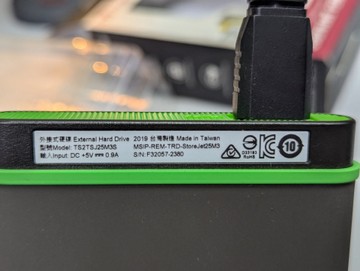 Б/в Жорсткий диск Transcend storejet 25m3 2 tb 01-201149695