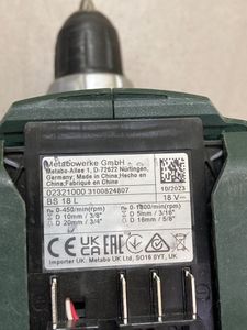 01-200629886: Metabo bs 18 l