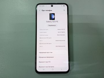 01-200795124: Samsung galaxy s23 fe sm-s711b 8/256gb