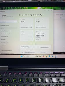 Б/у Ноутбук Lenovo 13/core i5 8365u ddr4/16gb ddr4/hdd *відсутній/ssd 256 gb/*інтегрована 01-200822070