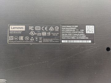 Б/в Ноутбук Lenovo 15/celeron n3060 ddr3/4gb ddr3/hdd *відсутній/ssd 120 gb/*інтегрована 01-200831612
