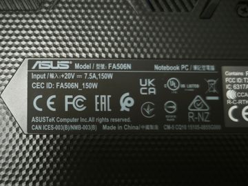 Б/у Ноутбук Asus 15/ryzen 5 7535hs ddr5/16gb ddr4/hdd *відсутній/ssd 1000 gb/geforce rtx2050 4gb 01-200834884