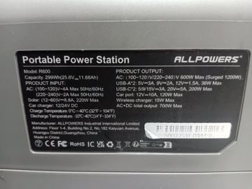Б/в Зарядна станція Allpowers r600 01-200882554