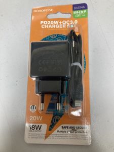 Б/в Мережевий зарядний пристрій Borofone bas14a + lightning 01-200889795