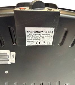 Б/в Гриль Cloer 643 01-200909912