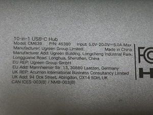 Б/в Usb-хаб Ugreen cm639 10-в-1 usb-c 01-200972967