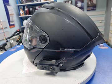 Б/в Мотошолом Mt Helmets atom 2 sv + мотогарнитура v6 plus 01-201018053