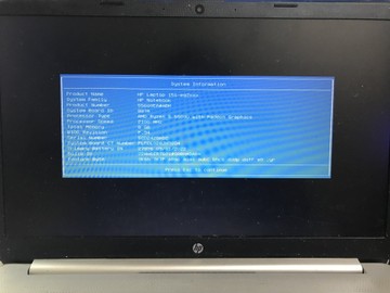 Б/в Ноутбук Hp 15/ryzen 5 5500u ddr4/8gb ddr4/ssd 512 gb/*інтегрована 01-201020468