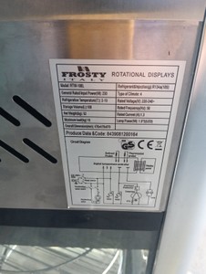 Б/в Холодильна вітрина Frosty rtw-108l 01-201108450