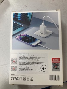 Б/в Мережевий зарядний пристрій Xo l127+ lightning 01-201108741