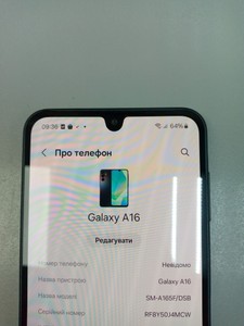 Б/в Мобільний телефон Samsung galaxy a16 4/128gb 01-201162190