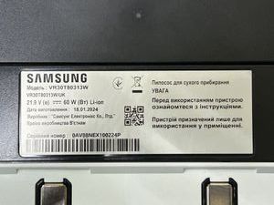 01-200523804: Samsung jet bot vr30t80313w