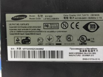 01-200761740: Samsung suncmaster ex1920