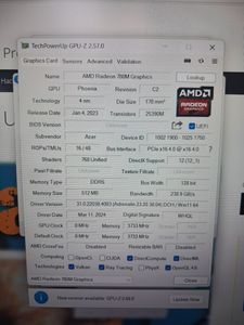 01-200740896: Acer 15/ryzen 7 8840hs ddr5/16gb ddr5/hdd *відсутній/ssd 512 gb/amd radeon 780m